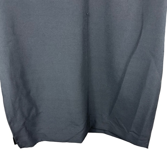 Milly Nicole Black Fringe Sleeve Elegant Party Evening Midi Shift Tunic Size 6 - Picture 5 of 14